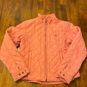 Girls Ariat quilted barn jacket size L